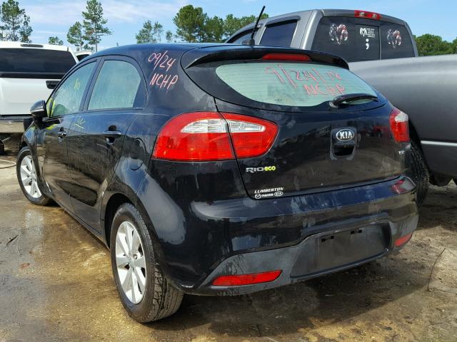 KNADN5A3XF6465266 - 2015 KIA RIO EX BLACK photo 3