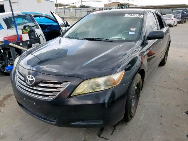 4T1BB46K38U041063 - 2008 TOYOTA CAMRY HYBR BLACK photo 2