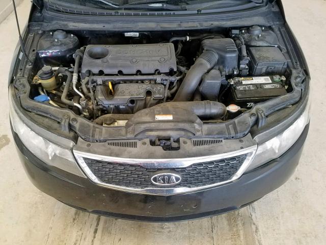 KNAFU5A27B5379156 - 2011 KIA FORTE EX BLACK photo 7