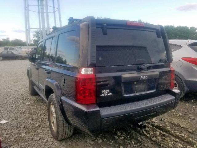 1J8HG48K27C685566 - 2007 JEEP COMMANDER შავი ფოტო 3