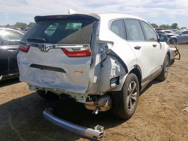 2HKRW5H35JH415319 - 2018 HONDA CR-V LX WHITE photo 4