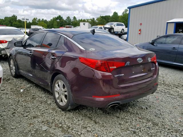 5XXGN4A73CG067584 - 2012 KIA OPTIMA EX MAROON photo 3