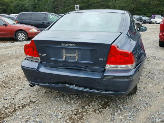 YV1RS592372618120 - 2007 VOLVO S60 2.5T BLUE photo 9