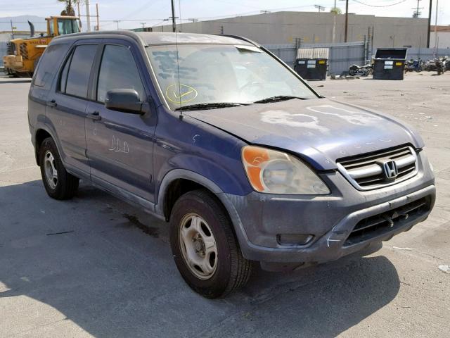 JHLRD68484C008974 - 2004 HONDA CR-V LX BLUE photo 1