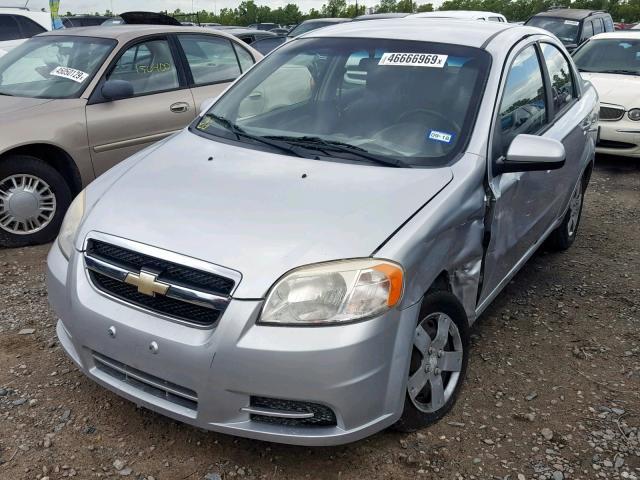 KL1TD5DE8BB234163 - 2011 CHEVROLET AVEO LS SILVER photo 2