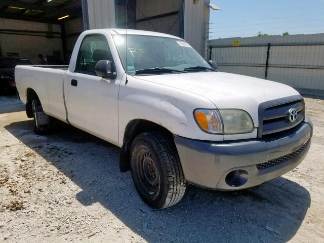 5TBJN32144S440375 - 2004 TOYOTA TUNDRA WHITE photo 1