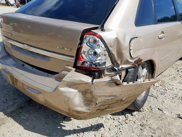 1G1ZT64865F247540 - 2005 CHEVROLET MALIBU MAX 金色 照片 9