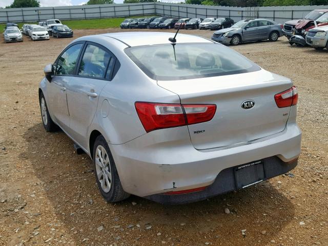 KNADM4A32G6572617 - 2016 KIA RIO LX SILVER photo 3