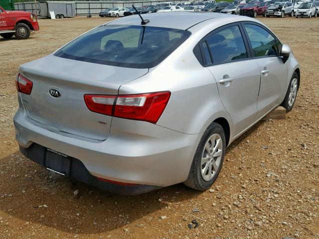 KNADM4A32G6572617 - 2016 KIA RIO LX SILVER photo 4