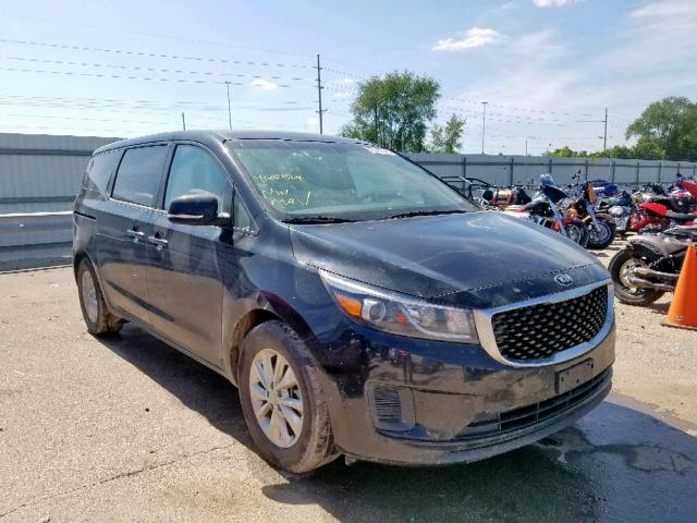 KNDMB5C18H6230391 - 2017 KIA SEDONA LX BLACK photo 1