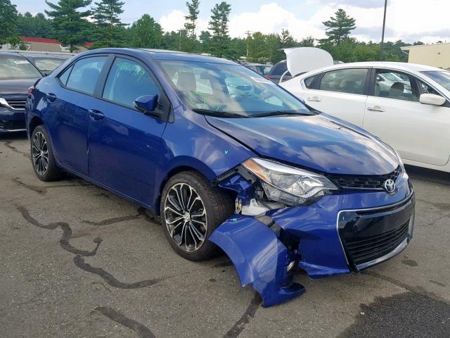 2T1BURHE2GC662597 - 2016 TOYOTA COROLLA L BLUE photo 1