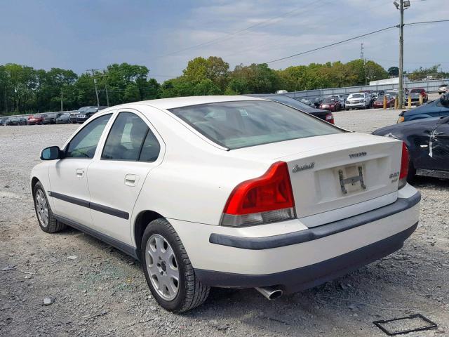 YV1RS58D312070663 - 2001 VOLVO S60 2.4T WHITE photo 3