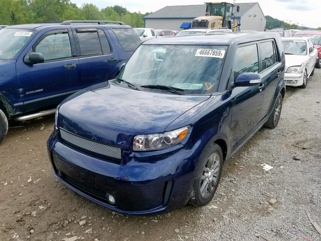 JTLKE50E681001229 - 2008 TOYOTA SCION BLUE photo 2