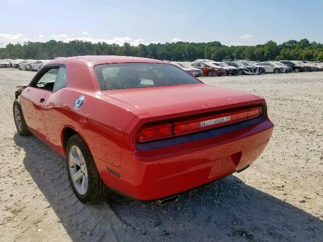 2C3CDYAG4EH253504 - 2014 DODGE CHALLENGER ORANGE photo 3