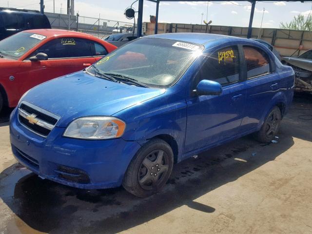 KL1TD5DE7BB140825 - 2011 CHEVROLET AVEO LS BLUE photo 2