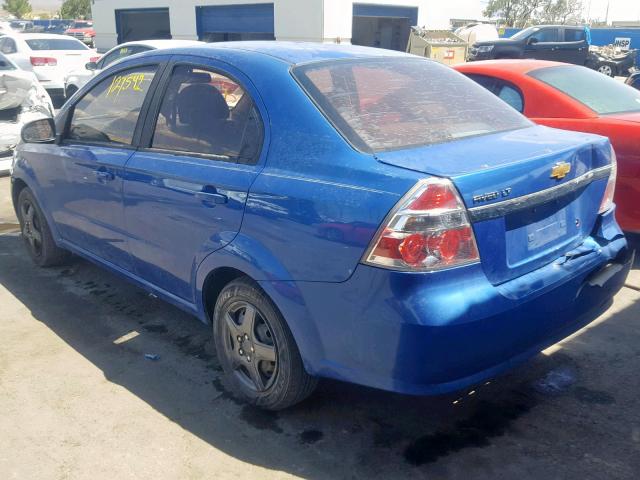 KL1TD5DE7BB140825 - 2011 CHEVROLET AVEO LS BLUE photo 3