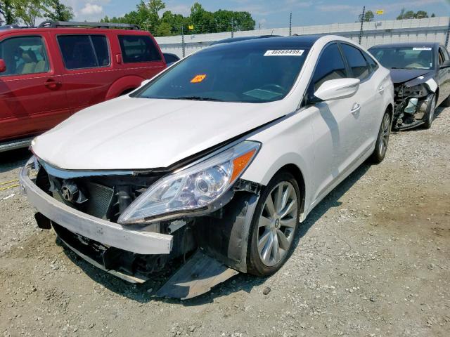 KMHFH4JG9DA323190 - 2013 HYUNDAI AZERA GLS WHITE photo 2