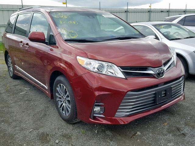 5TDYZ3DC7KS989123 - 2019 TOYOTA SIENNA LIM MAROON photo 1