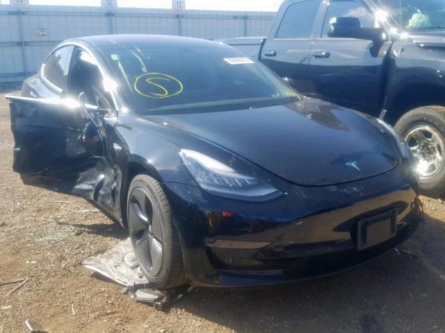 5YJ3E1EA2JF108354 - 2018 TESLA MODEL 3 BLACK photo 1