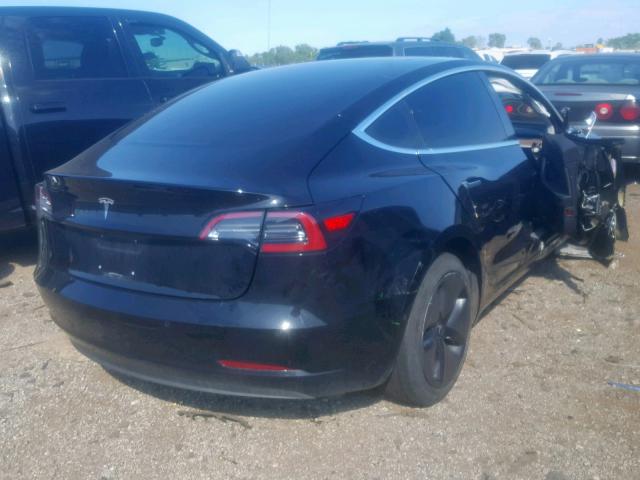 5YJ3E1EA2JF108354 - 2018 TESLA MODEL 3 BLACK photo 4