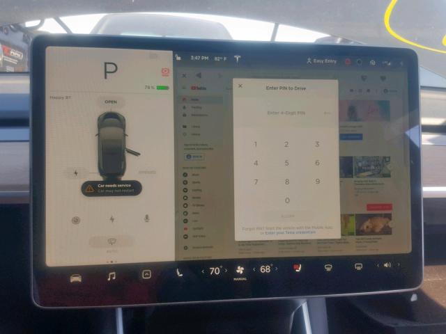 5YJ3E1EA2JF108354 - 2018 TESLA MODEL 3 BLACK photo 8