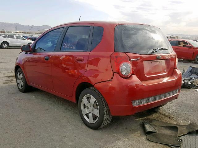 KL1TD6DE7BB138305 - 2011 CHEVROLET AVEO LS RED photo 3