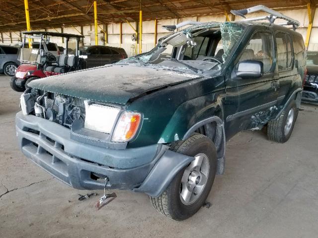 5N1ED28T01C510901 - 2001 NISSAN XTERRA XE GREEN photo 2