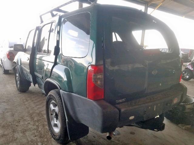 5N1ED28T01C510901 - 2001 NISSAN XTERRA XE GREEN photo 3