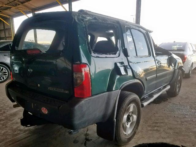 5N1ED28T01C510901 - 2001 NISSAN XTERRA XE GREEN photo 4