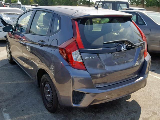 JHMGK5H55HS009720 - 2017 HONDA FIT LX GRAY photo 3