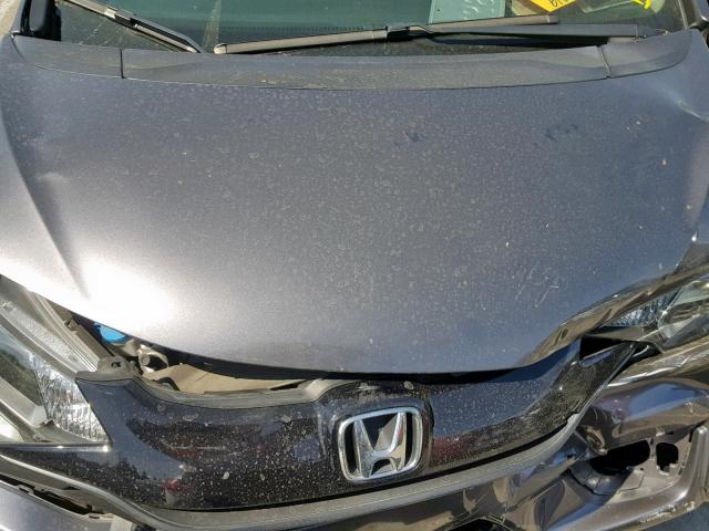 JHMGK5H55HS009720 - 2017 HONDA FIT LX GRAY photo 7