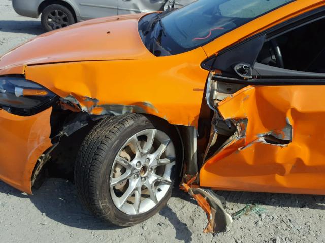 1C3CDFBA4DD171735 - 2013 DODGE DART SXT ORANGE photo 9