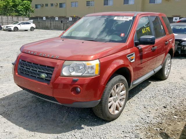 SALFP24N48H052888 - 2008 LAND ROVER LR2 SE BURGUNDY photo 2