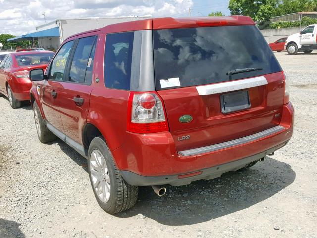 SALFP24N48H052888 - 2008 LAND ROVER LR2 SE BURGUNDY photo 3