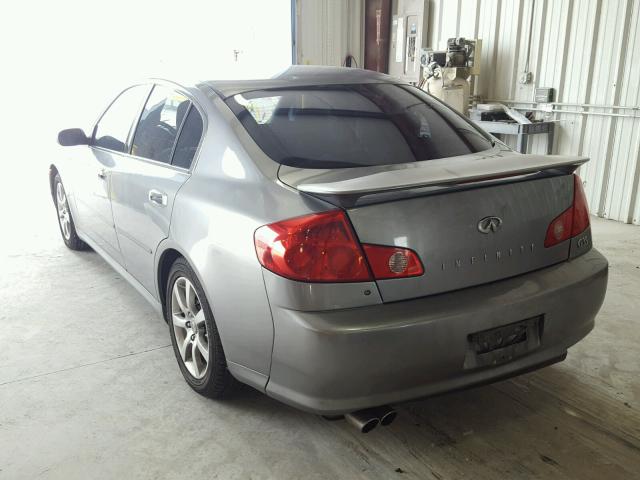 JNKCV51E75M205920 - 2005 INFINITI G35 GRAY photo 3