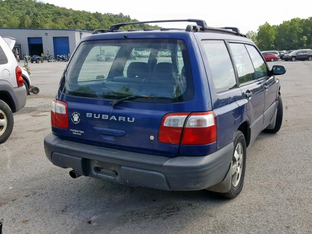 JF1SF63571H728635 - 2001 SUBARU FORESTER L BLUE photo 4