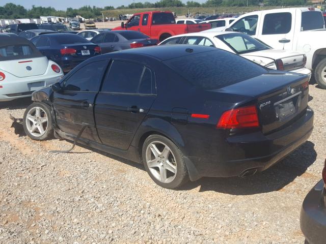 19UUA66235A050937 - 2005 ACURA TL BLACK photo 3