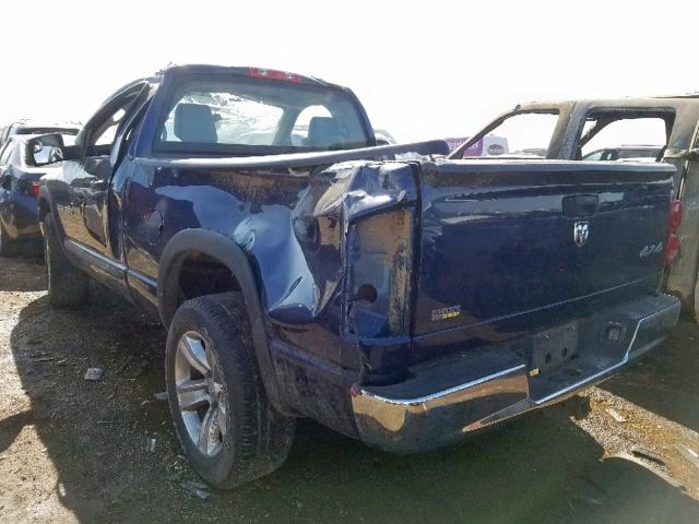 1D7HU16P67J539914 - 2007 DODGE RAM 1500 S BLUE photo 3