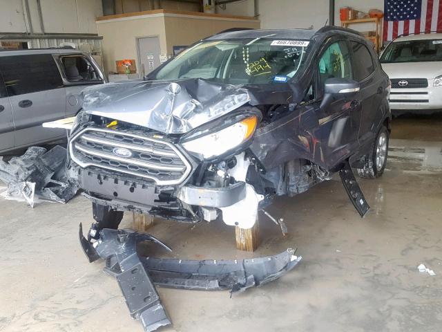 MAJ3P1TE4JC209494 - 2018 FORD ECOSPORT S GRAY photo 2