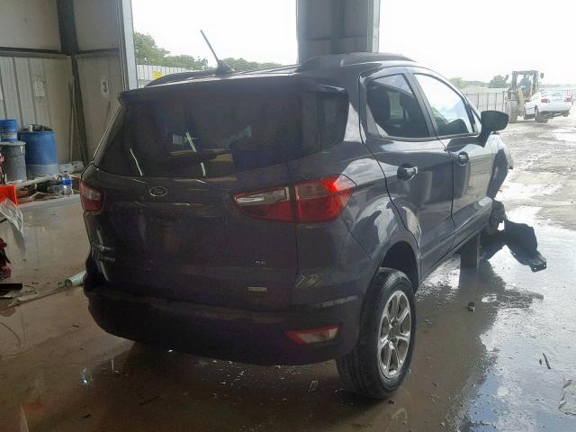 MAJ3P1TE4JC209494 - 2018 FORD ECOSPORT S GRAY photo 4