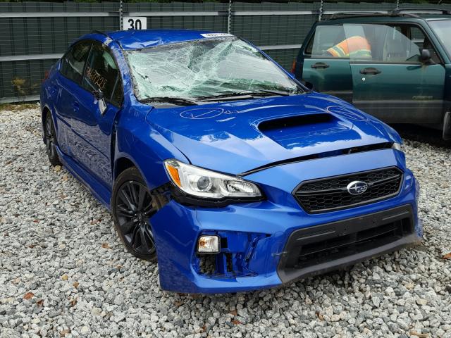 JF1VA1A64J9812626 - 2018 SUBARU WRX BLUE photo 1