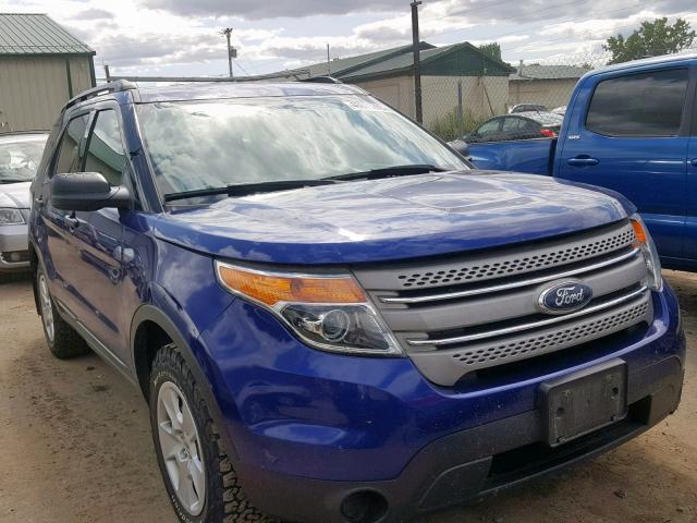 1FM5K8B86EGA54642 - 2014 FORD EXPLORER BLUE photo 1