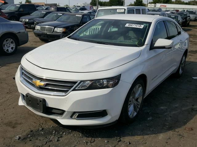 2G1115SLXF9267661 - 2015 CHEVROLET IMPALA LT WHITE photo 2