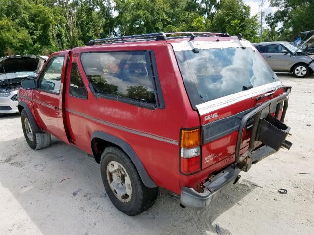 JN8HD16Y0KW110898 - 1989 NISSAN PATHFINDER RED photo 3