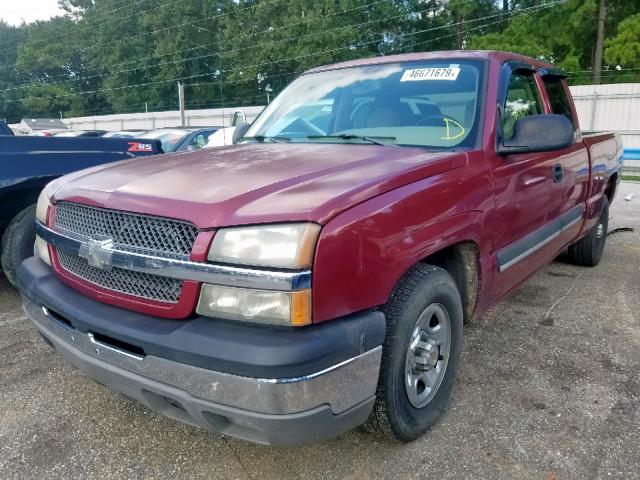 1GCEC19V34E397147 - 2004 CHEVROLET SILVERADO BURGUNDY photo 2