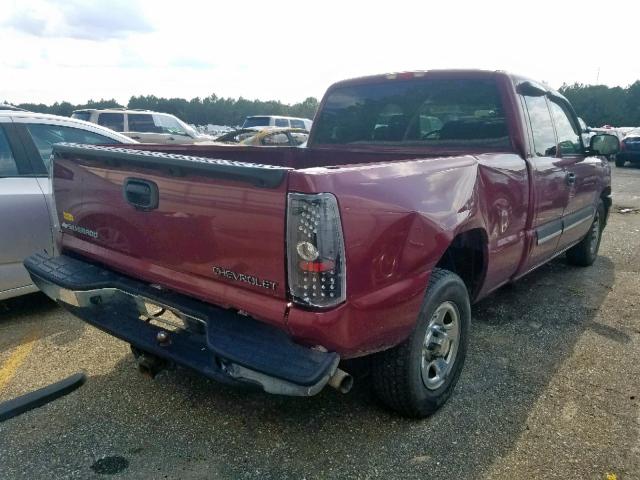 1GCEC19V34E397147 - 2004 CHEVROLET SILVERADO BURGUNDY photo 4