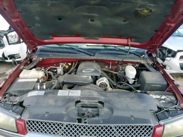 1GCEC19V34E397147 - 2004 CHEVROLET SILVERADO BURGUNDY photo 7