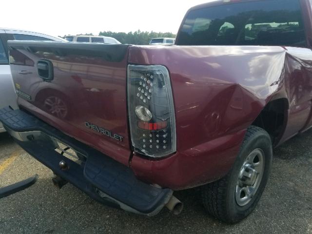 1GCEC19V34E397147 - 2004 CHEVROLET SILVERADO BURGUNDY photo 9