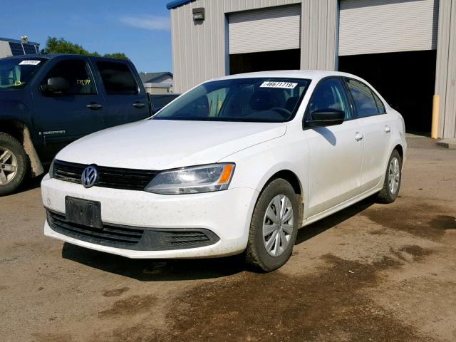 3VW1K7AJ1EM441698 - 2014 VOLKSWAGEN JETTA BASE 白色 照片 2