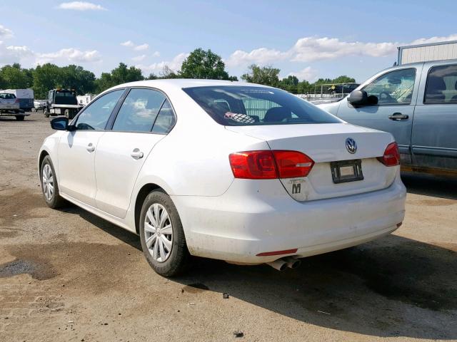 3VW1K7AJ1EM441698 - 2014 VOLKSWAGEN JETTA BASE 白色 照片 3